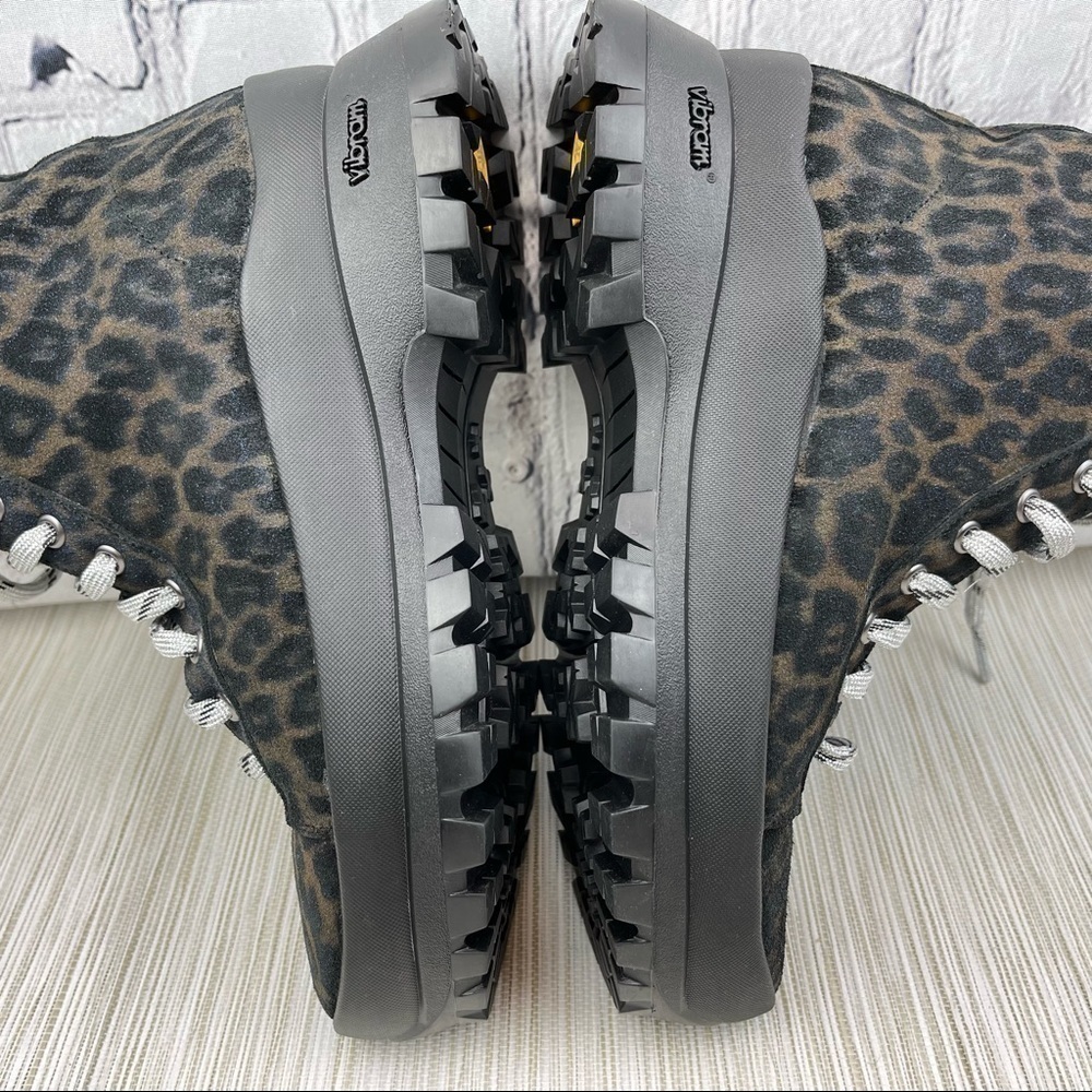 đť…şp448 Denise Animal Print Platform Sneaker Booties In Leopard Size 38 - Picture 9 of 15